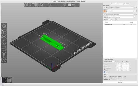 All in one calibration test