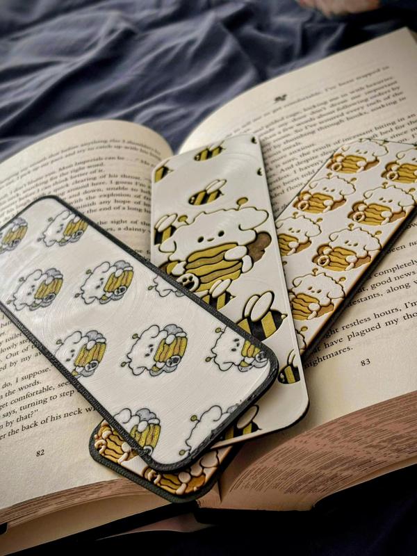 Cute Dog in Bumblebee Costume Bookmark Set