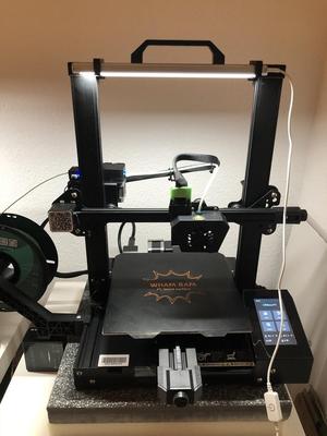 Creality CR-6 SE LED Mounting brackets / Holder for LED Bar 