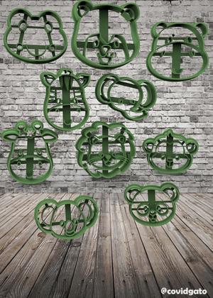 Set 11 jungle animals 50mm