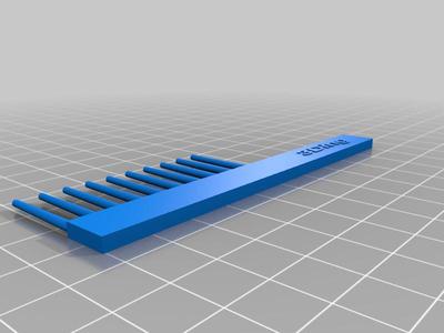 Simple Customizable Comb with name inscribed 