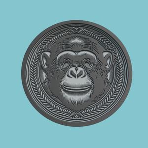 Chimpanzee Medallion Chimpanzee 3d Print Model