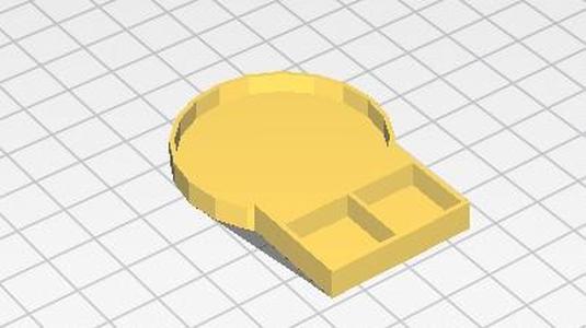 Base with 2 dice for 40mm base