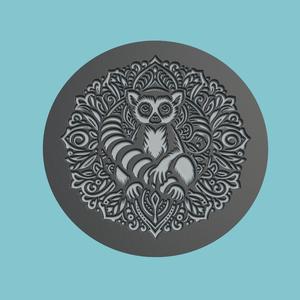 Lemur Medallion Lemur 3d Print Model