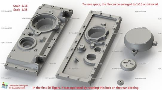 Tiger Tank Early Engine Door Block_B.(STL-35-16)