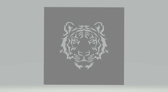 Stencil tiger