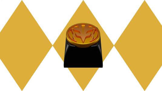 White Ranger Keycap Power Coint (Mighty Morphing Power Rangers)