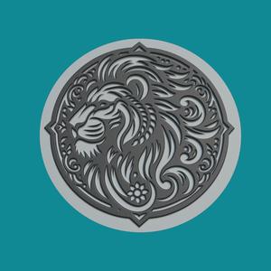 Lion Print Model