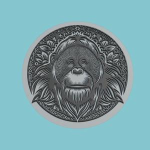 Orangutan Medallion Orangutan 3d Print Model