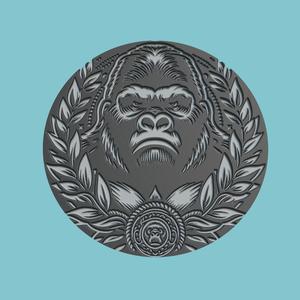 Gorilla Medallion Gorilla 3d Print Model