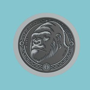 Gorilla Medallion Gorilla 3d Print Model