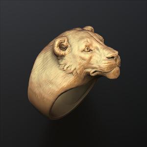 Lioness Ring 3D print model