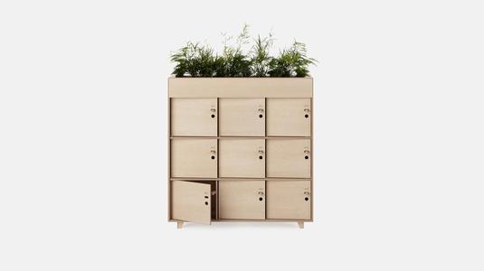 Fin locker with planter by "opendesk.cc"