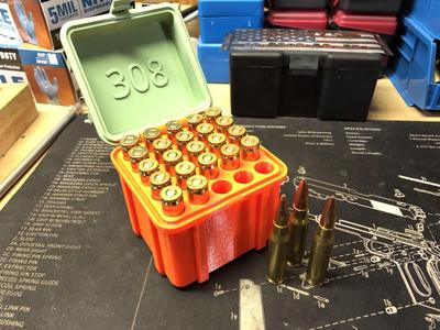 Rugged Cartridge Box for 308 Winchester