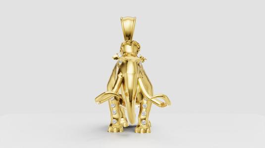 mammoth pendant 3D printable model