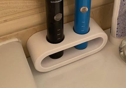 Smilesonic double toothbrush stand