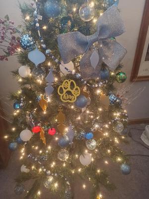 King Pet Dog Paw Print Christmas Ornament Decoration