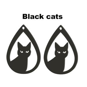 🎃👻 Spooky Cat Earrings - Purrfect for Halloween! 🐾🎃