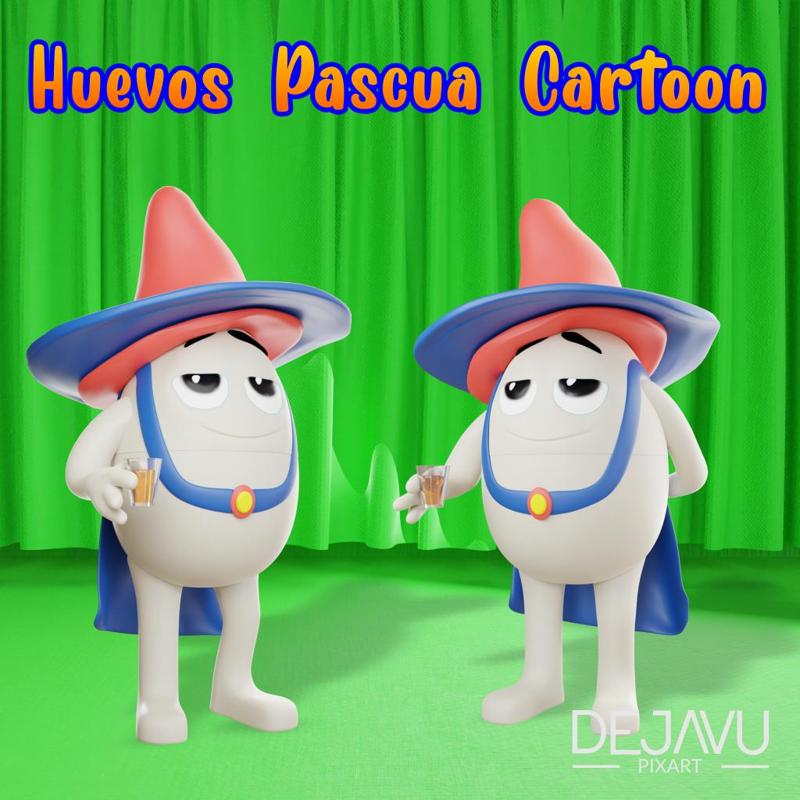 Cartoon Easter Egg (Twist-up - SURPRISE GIFT STORAGE)