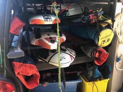 Van windsurf rack/1 inch couplings