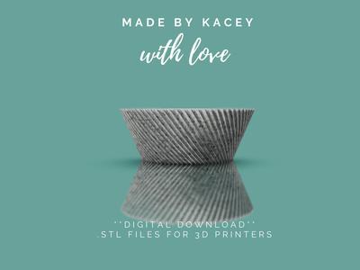 3D Printable STL File. Complementary Sets: Pot Planter Design for a Succulents, Bonsais, and Various Plants - Instant Download - Set 6