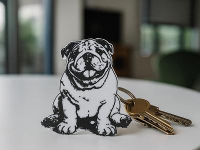 ENGLISH BULLDOG KEYCHAIN
