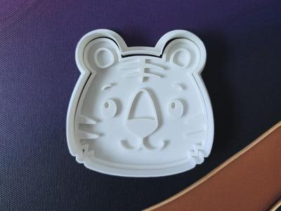 Tiger Head Cookie Cutter Playdoh Cute Baking Shape