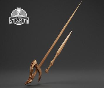 Crow Quills Sword + Knife Dark Souls 3 Life Size Prop STL