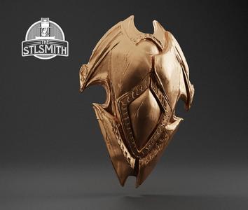 Ebony Shield Skyrim Life Size Prop STL