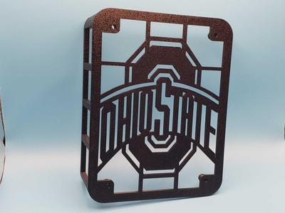 Jeep Wrangler Ohio State light grill