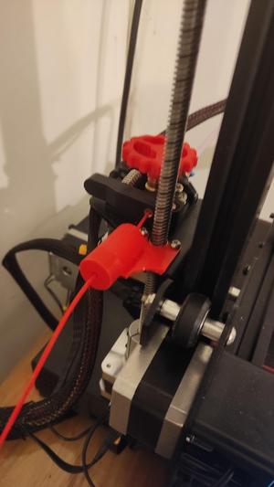 Filament dust filter for Ender 2 Pro