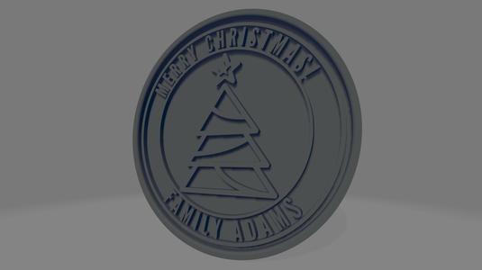 The Adams Family’s Personalized Christmas Coaster - Festive and Unique!