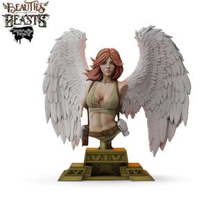 [Constantina Bust] Beauties & Beasts – Angelic Gunfighter, Heaven’s Huntress with Twin Pistols Battling Demonic Imps