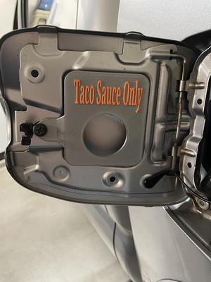 Toyota Tacoma "Taco Sauce" Gas Cap Holder