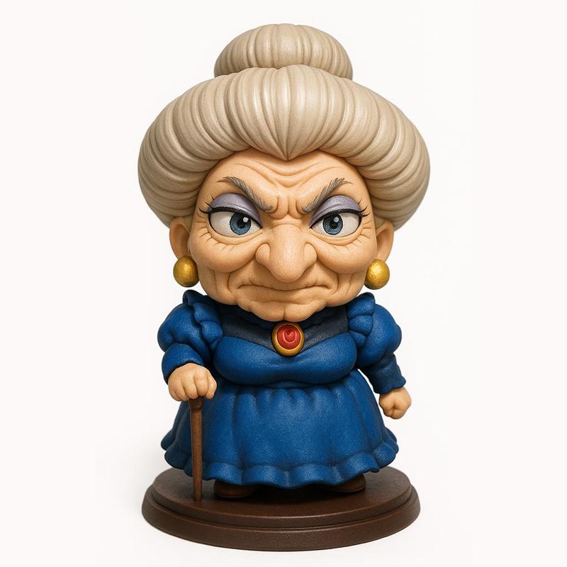 Yubaba 3D Printable Model Ghibli, Spirited Away character