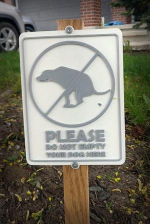 Dog Poop Sign