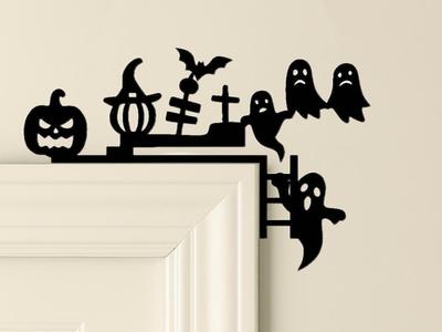 halloween party door corner