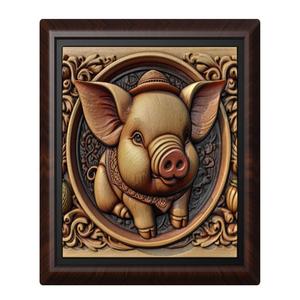 pig animal wall art relief wall decor