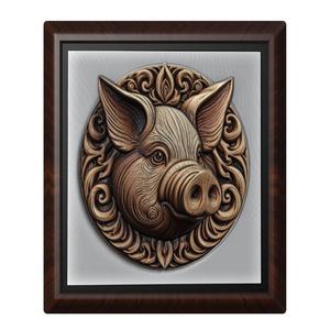 pig animal wall art relief wall decor