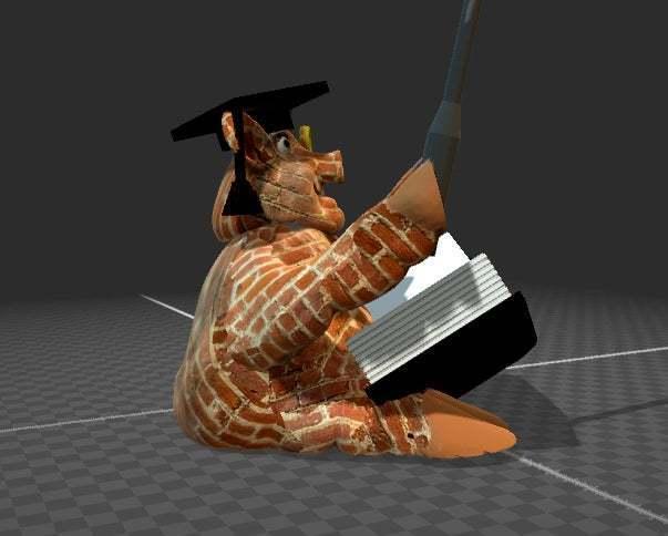 fat pig teach / anoter brick teach - colorprint 3mf file and obj