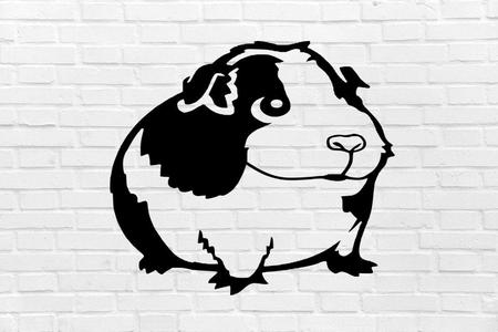 guinea pig guinea pig mural realistic art
