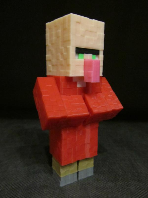Minecraft Villager (Easy print and Easy Assembly)