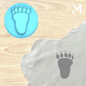Stamp - Animal footprint single