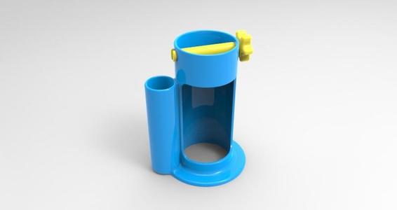 toothpaste squeezer w toothbrush holder