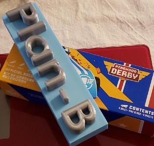 Plan B pinewood derby car
