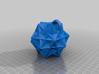 BlocksCAD Snowflake Ornament