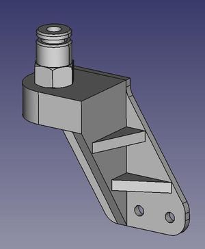 JGAurora A5 Reverse Bowden Mount