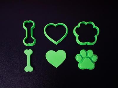 Cookie Cutters & Stamps "I Love Dogs"