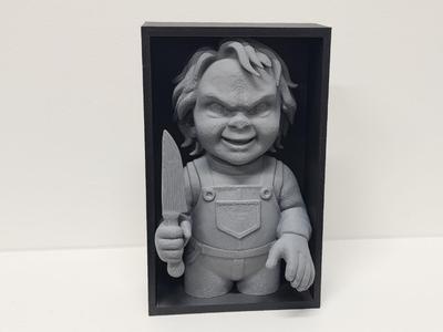 Halloween Chucky Doll Book Nook 3D Horror Decor