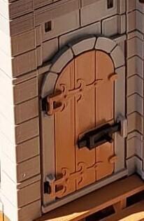 medieval arch top door and doorway, Steck, Playmobil